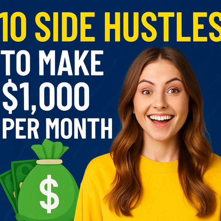 10 Side Hustles to Make $1,000 Per Month