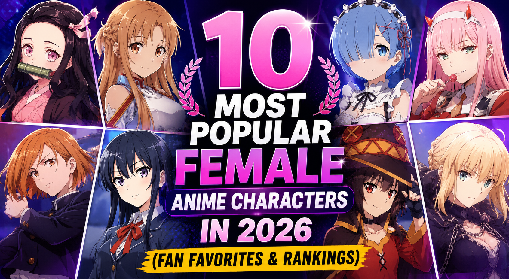 Popular Female Anime Characters